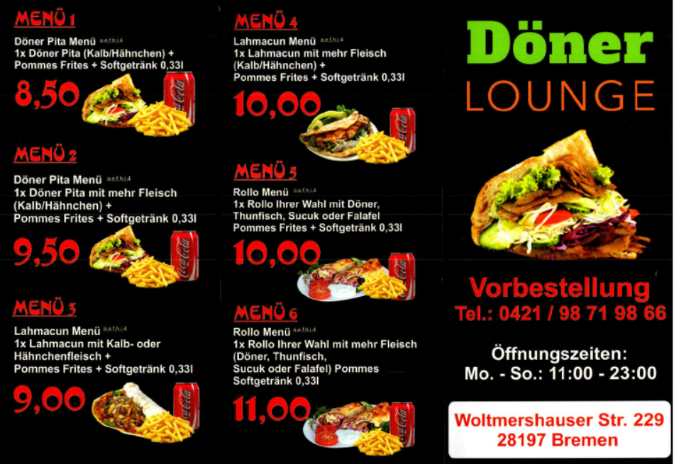 Döner LOUNGE - Bremen-Woltmershausen (Pusdorf)